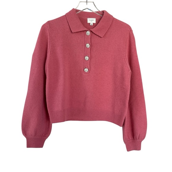 Cami NYC Jolene Merino Wool Polo Sweater  Size XS - Picture 1 of 6